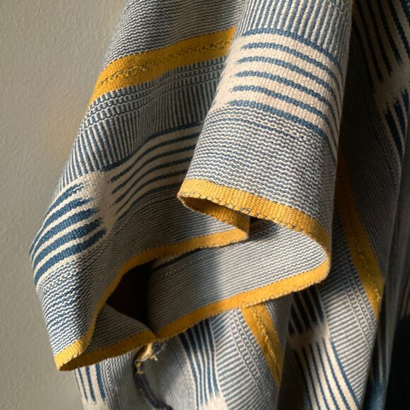 Striped Hooded Poncho Jacket - Picture 5 of 11